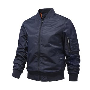 Men Winter Puffer Jackets Navy Blue