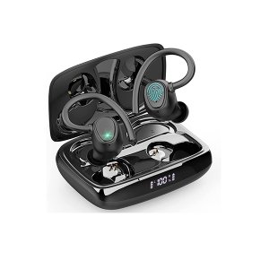 M5 TWS Bluetooth 5.1 Wireless in-Ear Earbud Earbud Headset with LED Digital Display for Home Gym Office - Black