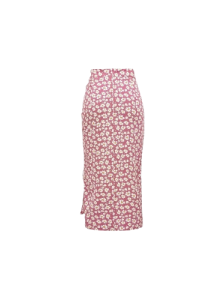 Floral Drawstring Ruched Midi Skirt: Effortless Spring & Summer Style