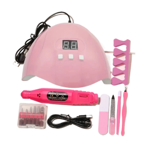 7-in-1 Nail Art Kit: All-Inclusive Set for Manicures & Pedicures at Home