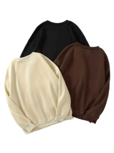 3pcs Letter Print Crew Neck Sports Sweatshirt, Long Sleeve Pullover Casual Top, Women's Clothing