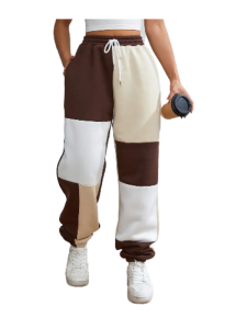 Color Block Jogger Pants | Loose Fit Drawstring Pants