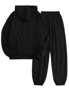 Secret Shield 2-Piece Women's Casual Polyester Knit Hoodie and Pants Set