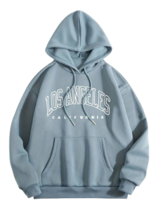 Secret Shield Cozy Letter Print Kangaroo Pocket Hoodie